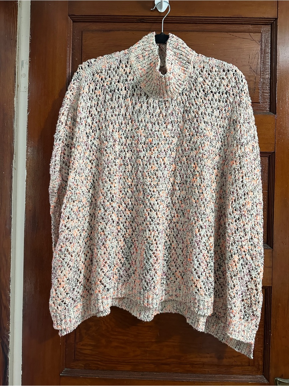 Anthropologie Akemi + Kin Multicolor Knit poncho sweater OS EUC